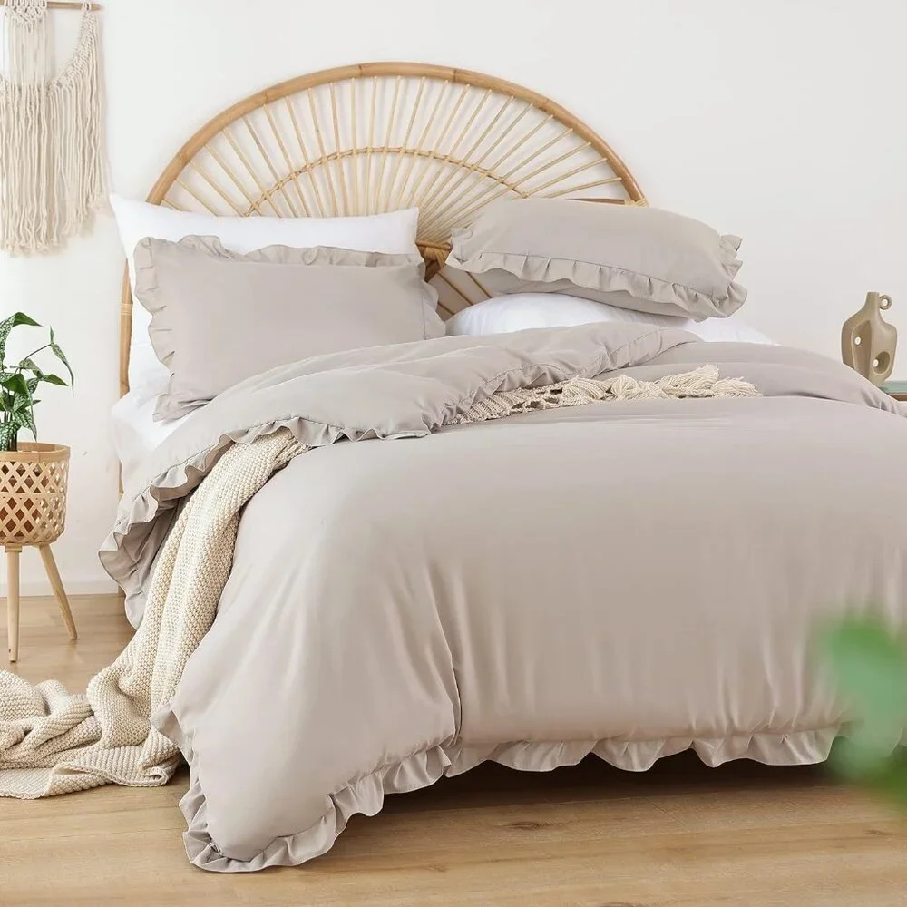 Queen Comforter Set Oatmeal Comforter Queen Size 3PCS